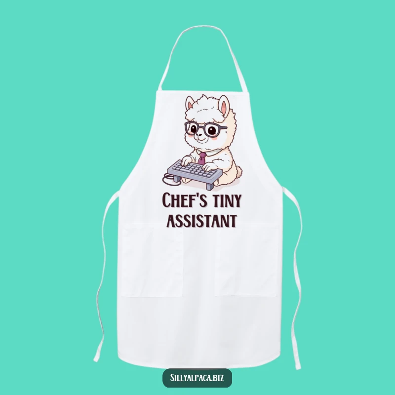 Funny Alpaca Office Apron: Keep Clean While Multitasking