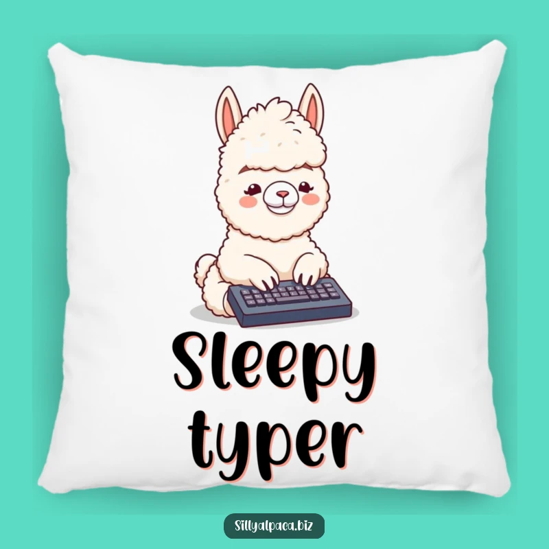 Funny Alpaca Typing Pillow: Comfy Support for Digital Dreamers