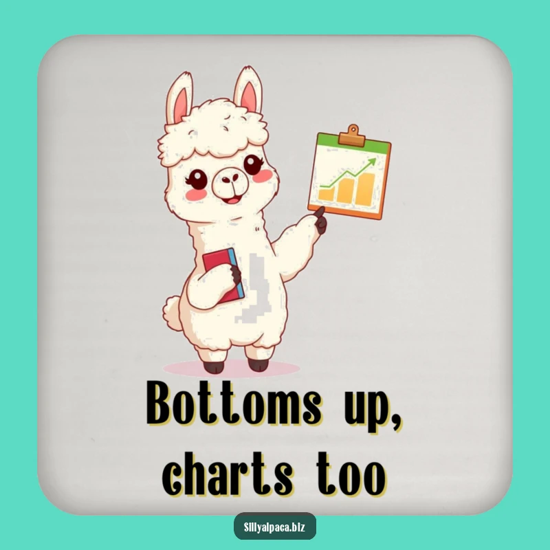 Funny Alpaca Chart Coasters: Protect Surfaces with Presentation Humor