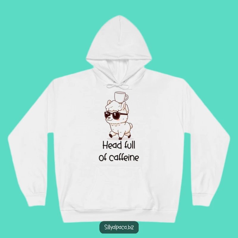 Funny Alpaca Coffee Headstand Hoodie: Cozy Motivation for Chilly Mornings