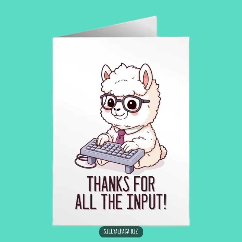 Free Printable Thank You Card: Busy Alpaca's Thanks, Professional Downloadable Gift