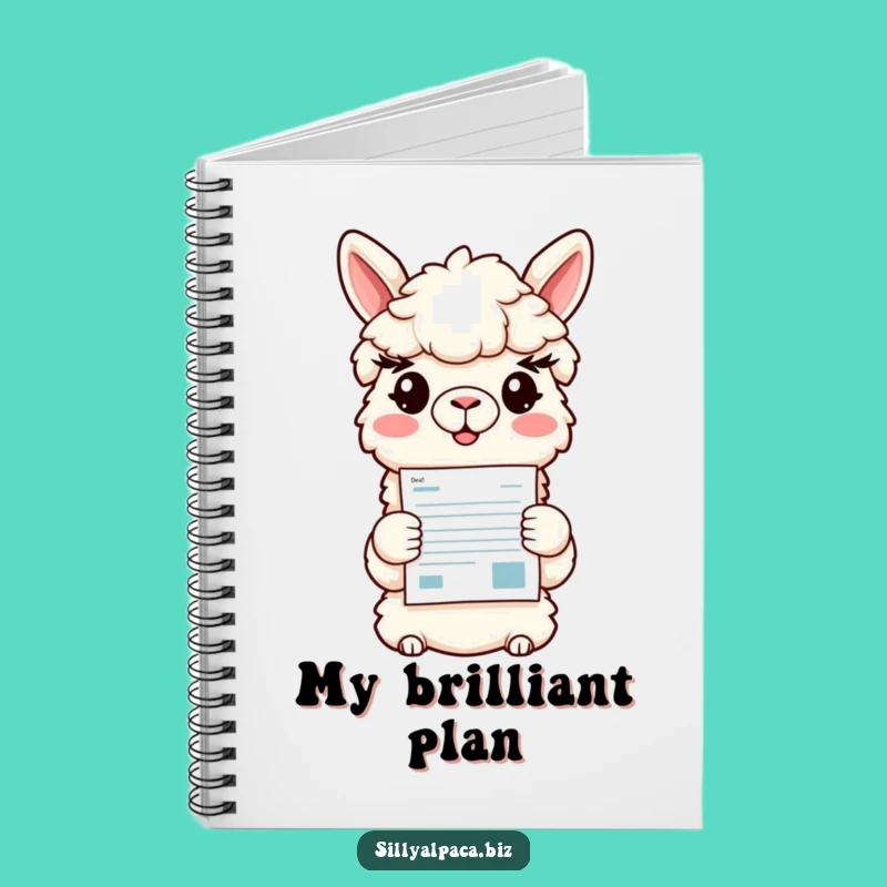 Funny Alpaca Notebook: Presenting Ideas - Cheerful Document Journal Gift