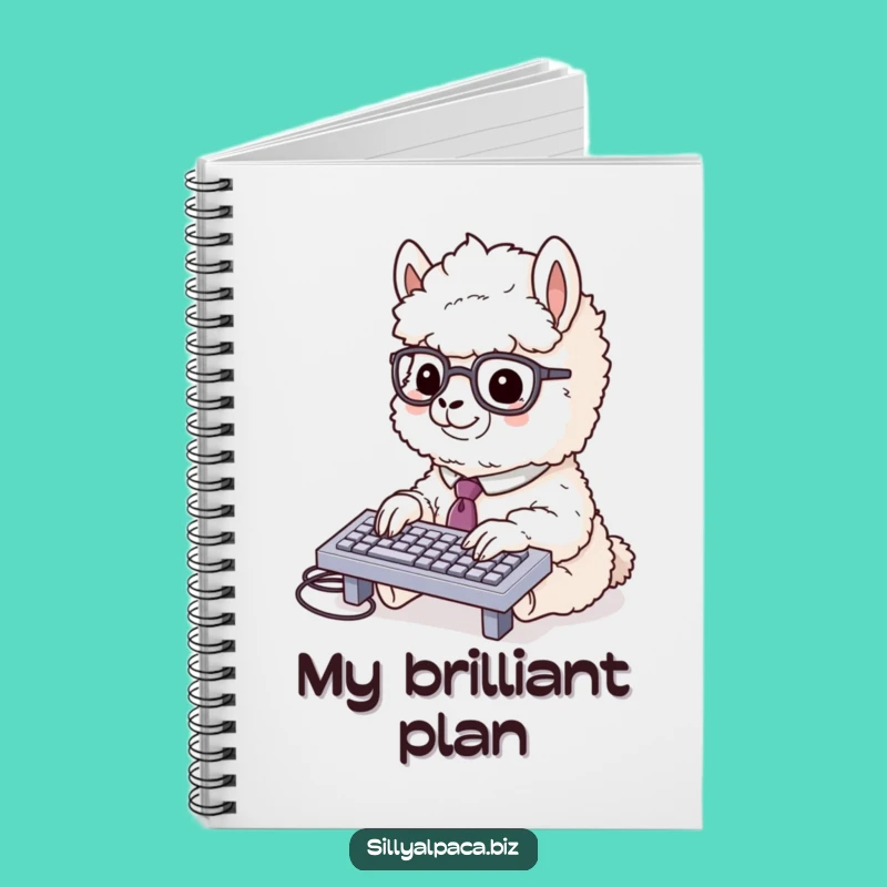 Funny Alpaca Typing Notebook: Organize Your Thoughts Productively