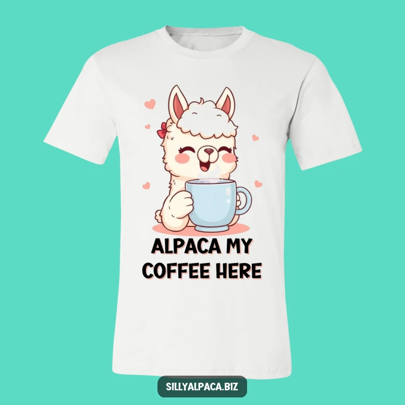 Funny Alpaca T-Shirt: Joyful Drinker Character Tee - Hilarious Gift for Alpaca Lovers